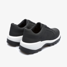 Camper Helix Sneakers Black / White - Mens Singapore ZJWLGQ-663